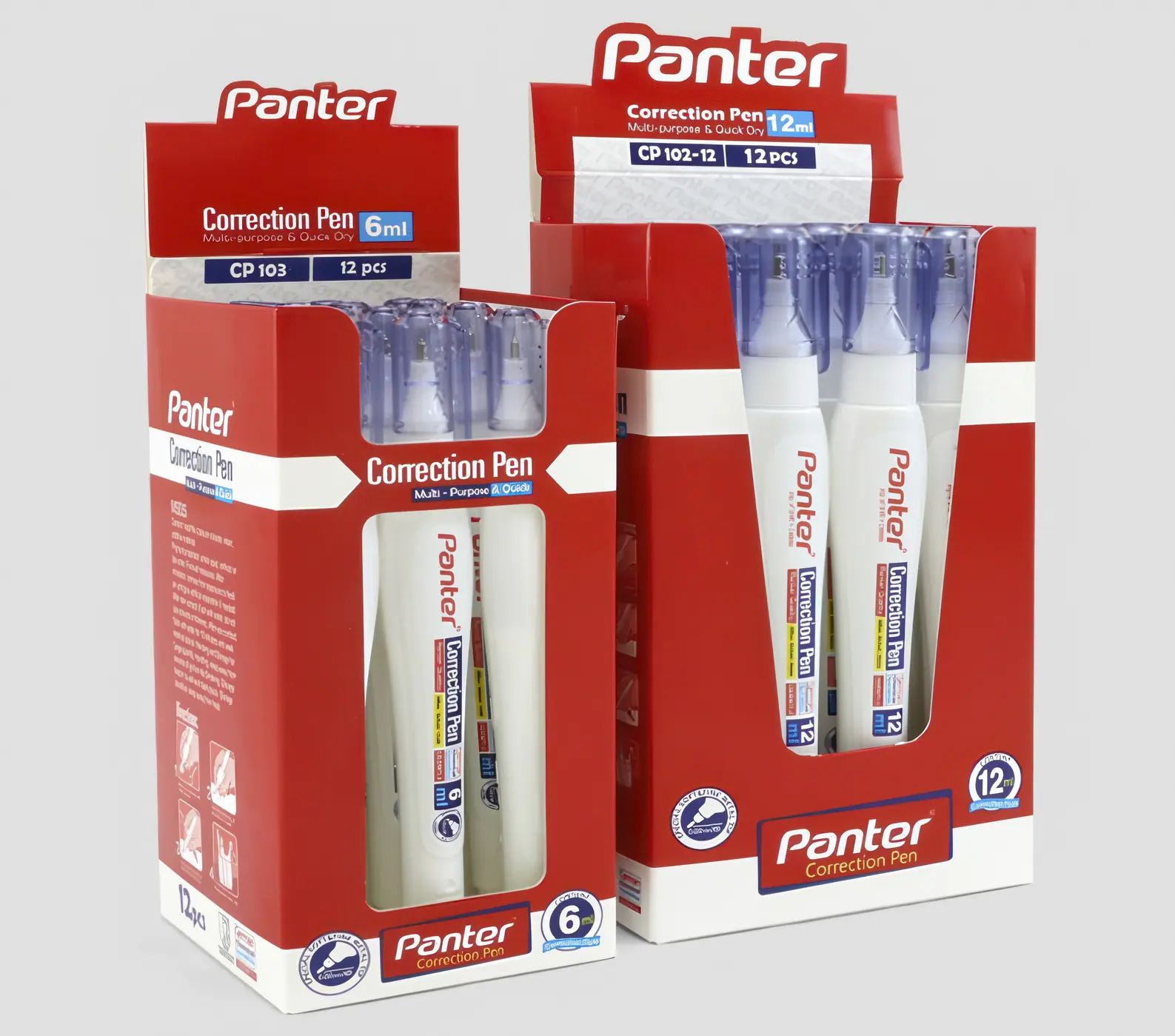 لاک غلط گیر قلمی / 12ml /  کد CP 102 بسته 12 تایی