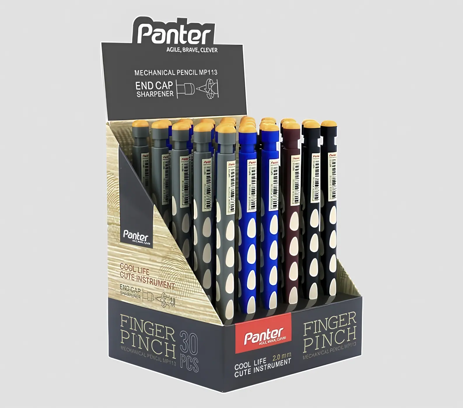 مداد مکانیکی  / Finger Pinch / کد MP113 بسته 30 تایی