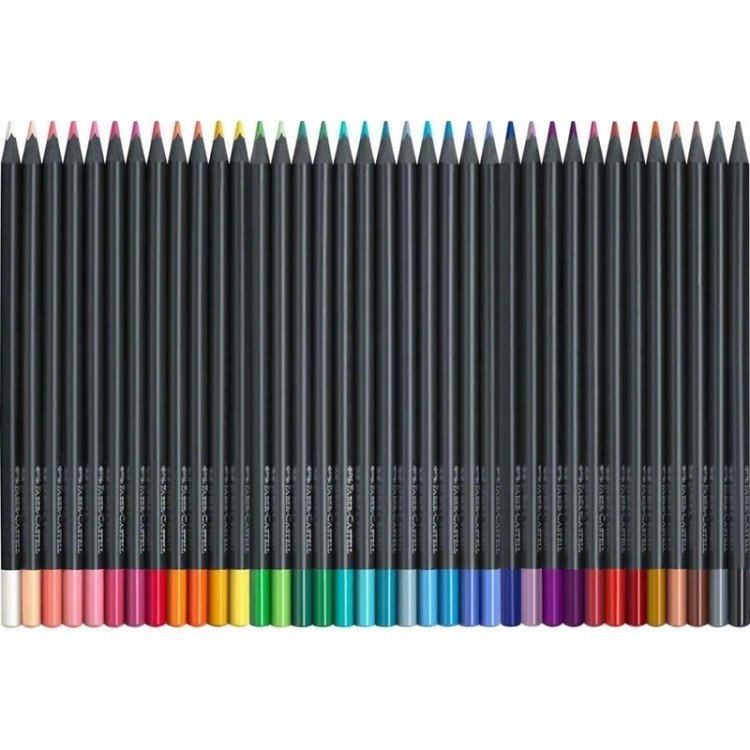 مداد رنگی 36 رنگ فابر کاستل جعبه مقوایی مدل Black Edition کد 116436