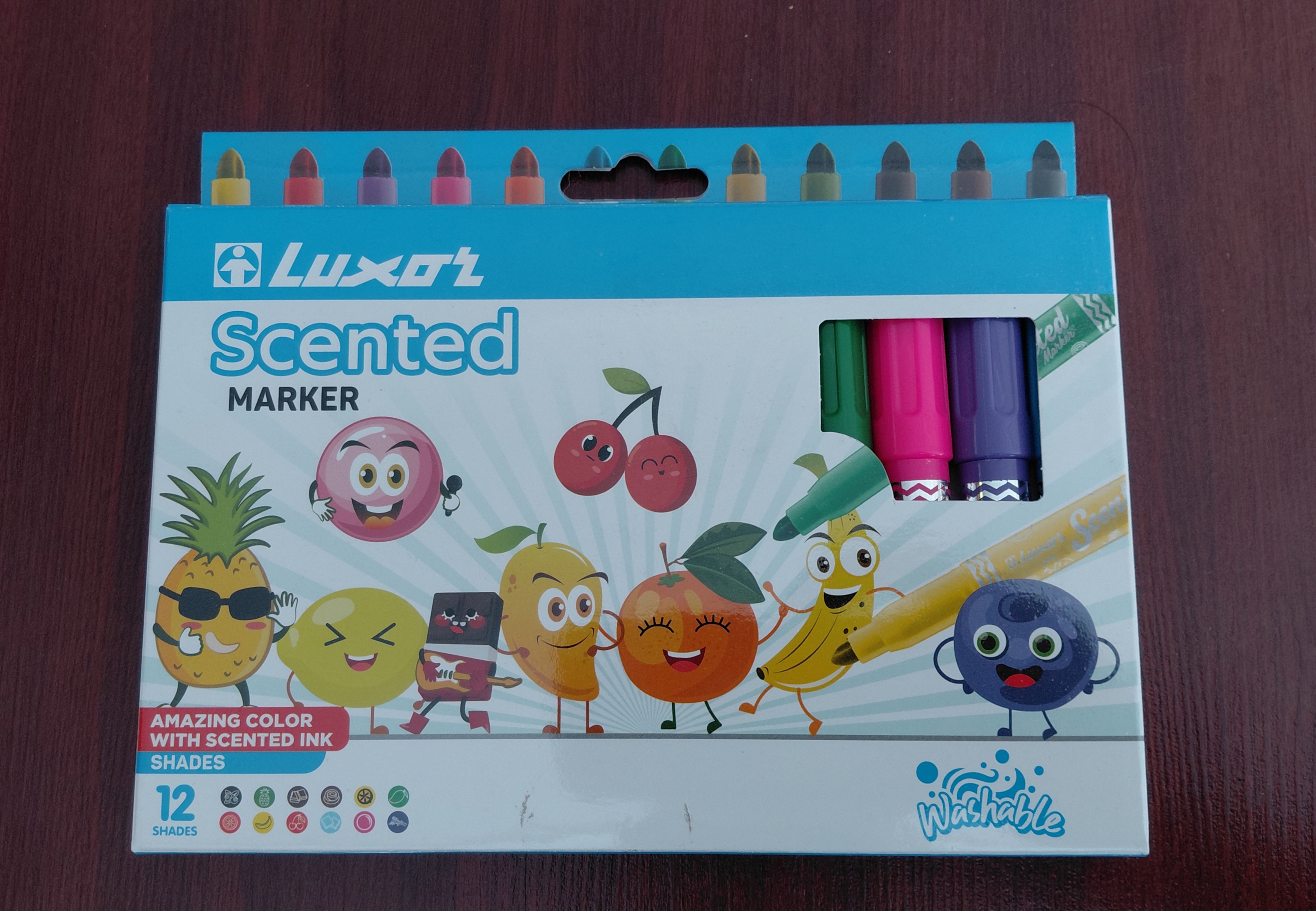 ماژیک  نقاشی عطری 12 رنگ مدل Scented کد 3065