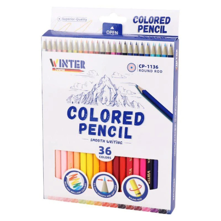 مداد رنگی 36 رنگ winter مدل CP-1136