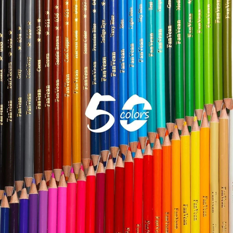 مداد رنگی 50 رنگ آریا کد3604
