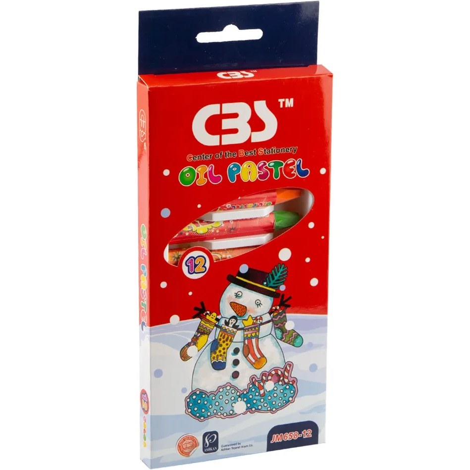 پاستل روغنی 12 رنگ مدل cbs کد JM658-12